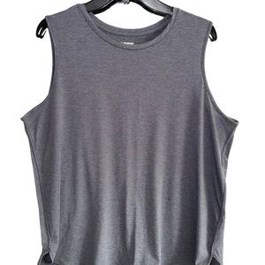 Lands' End Charcoal Gray & Black Muscle Tee